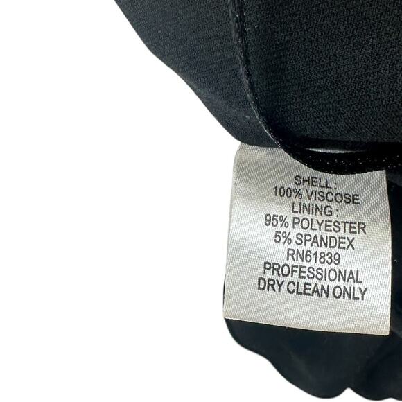 Rickie Freeman For Teri Jon Dress Formal Gown Ruffle Off-Shoulder Black Size 6 - Picture 13 of 13